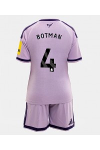 Newcastle United Sven Botman #4 Jalkapallovaatteet Lasten Kolmas peliasu 2026-27 Lyhythihainen (+ Lyhyet housut)